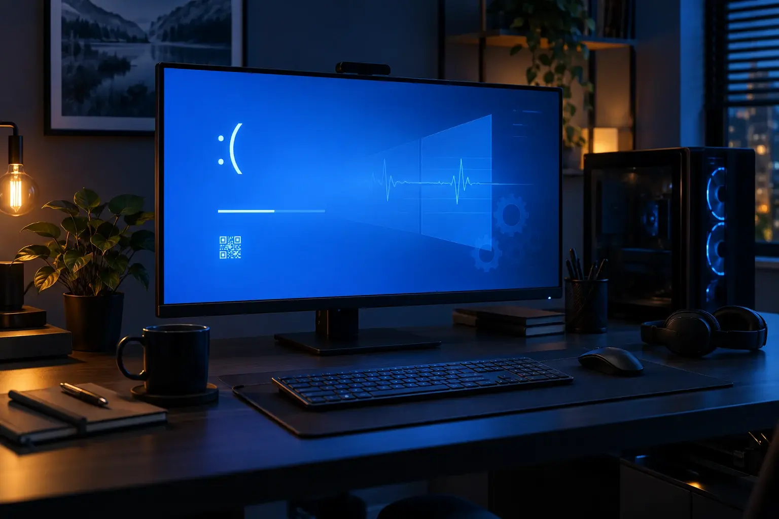 Blauw scherm in Windows wordt professioneel onderzocht