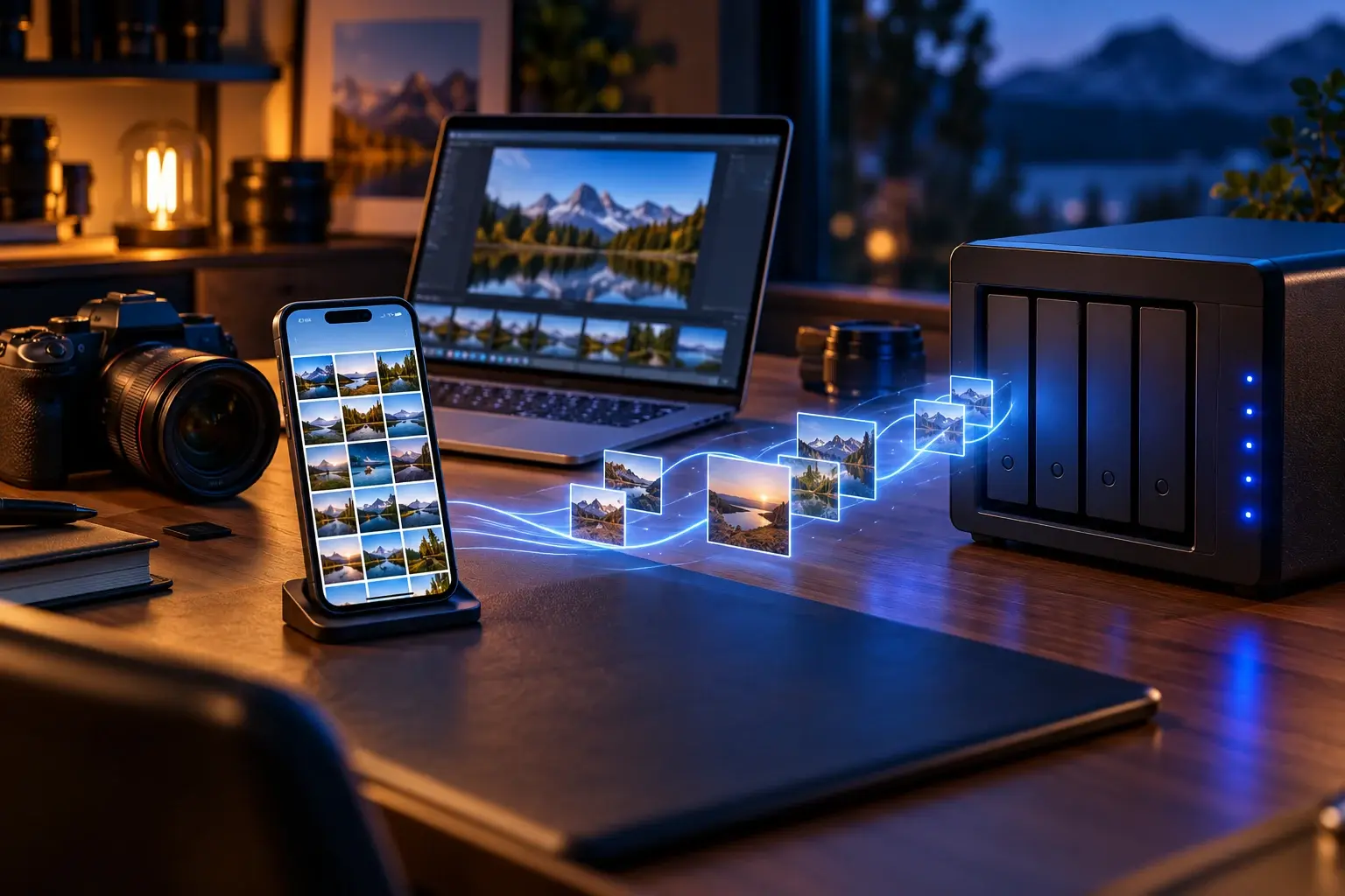 Smartphonefoto’s die automatisch naar een NAS worden opgeslagen