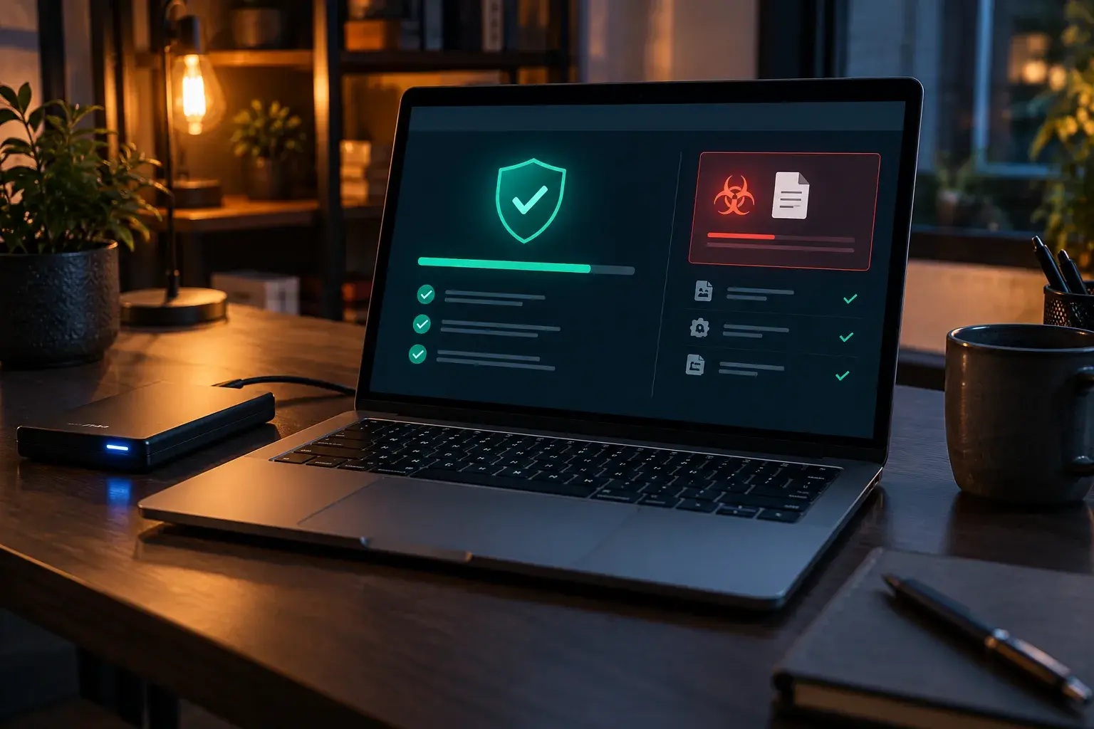 Veilige virusscan en herstel van een Windows-computer