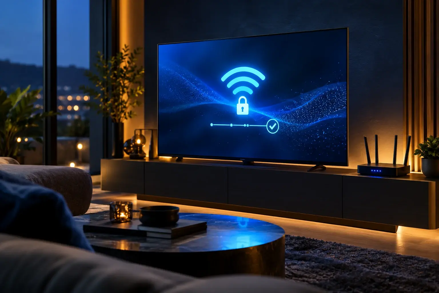 Smart TV veilig verbinden met wifi