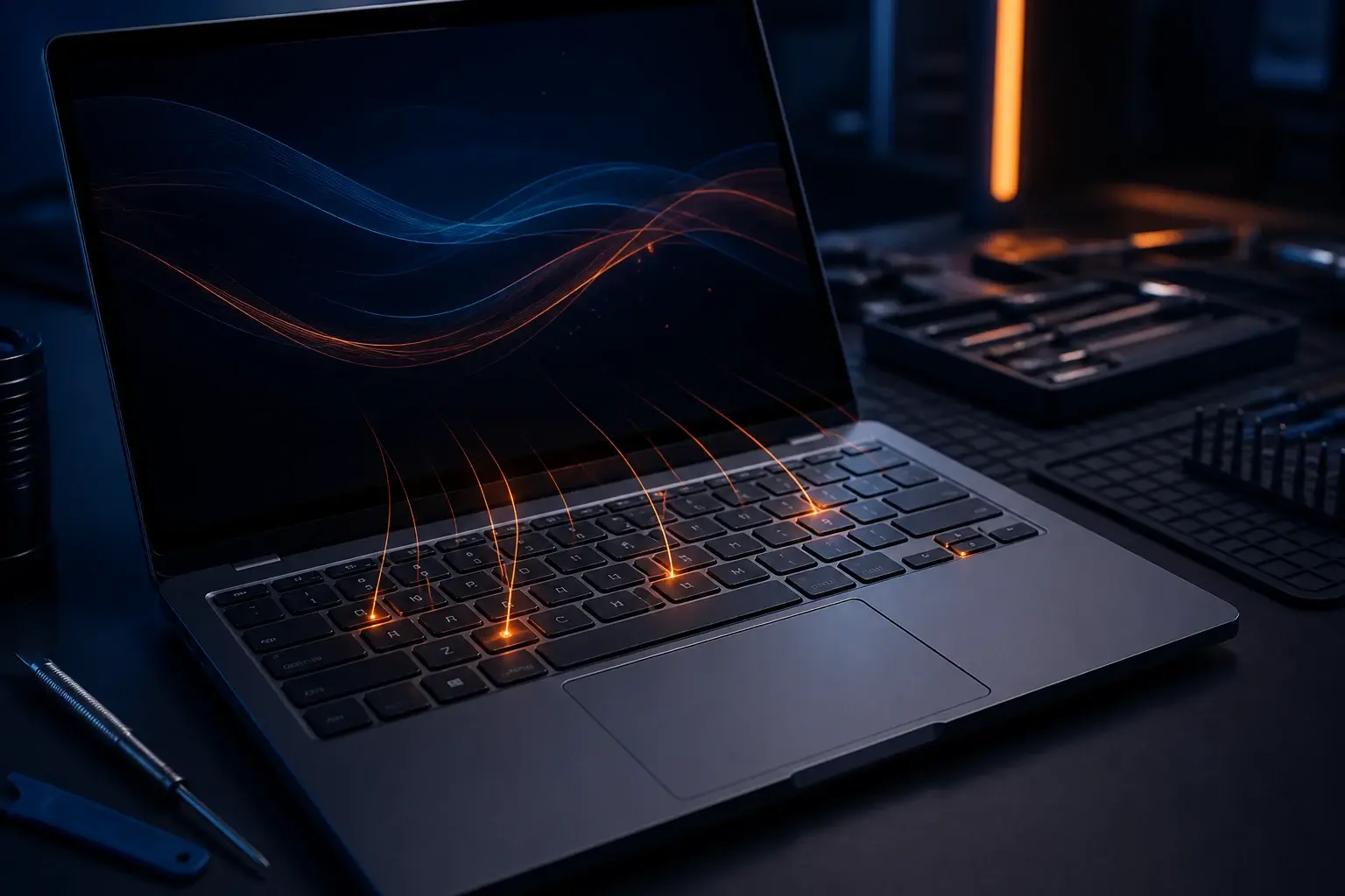 Laptoptoetsen reageren vertraagd tijdens het typen