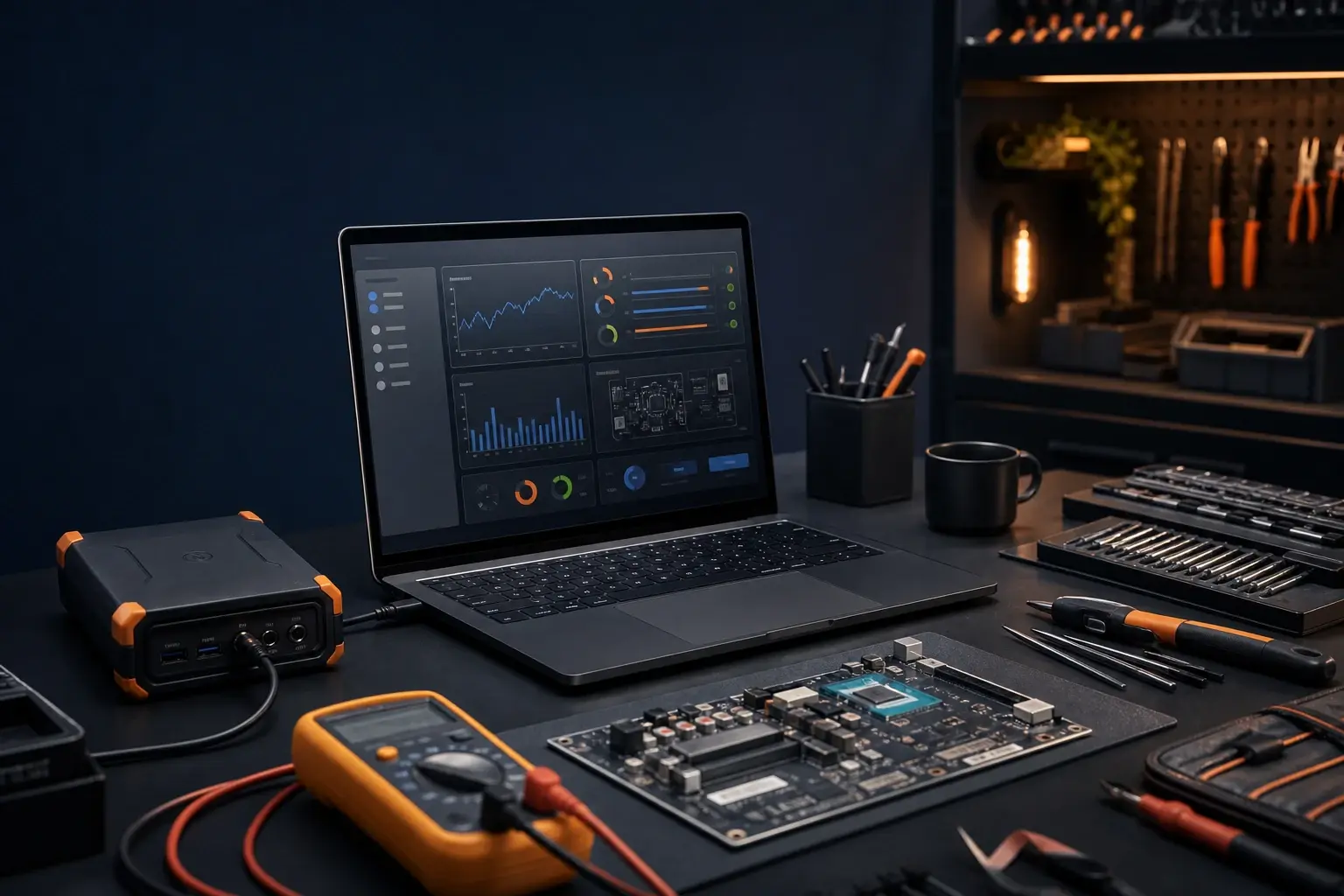 Professionele diagnose van een computer en laptop