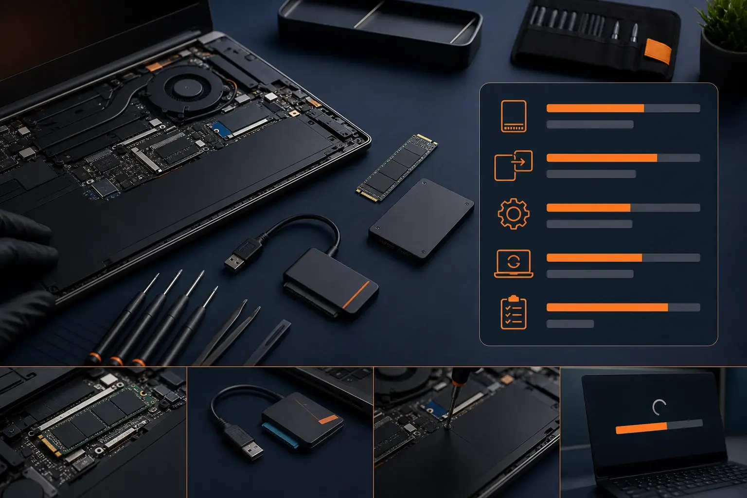 Kosten en werkzaamheden van een professionele SSD-upgrade