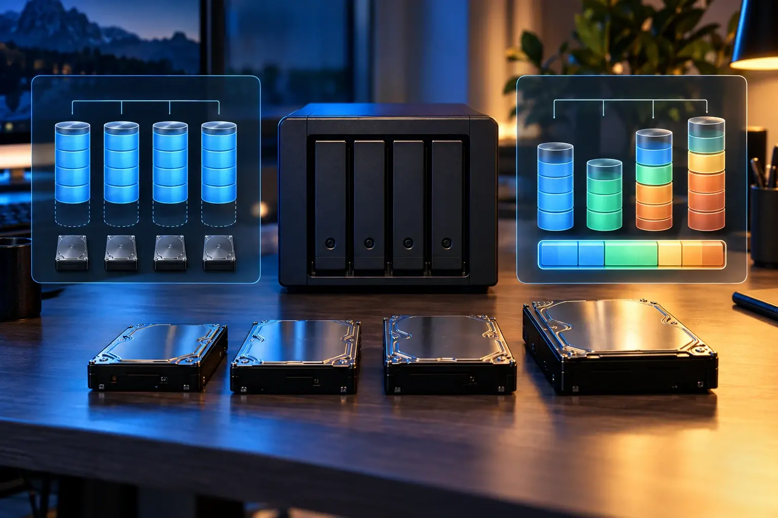 Synology SHR en traditionele RAID met meerdere NAS-schijven