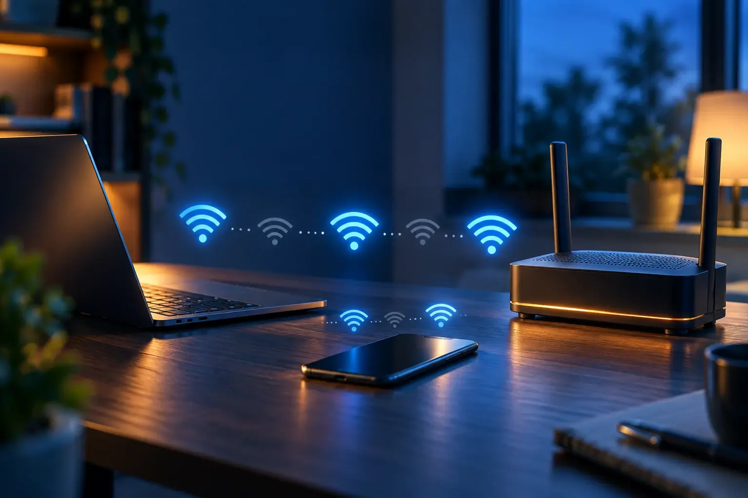 Wifi-verbinding die tussen apparaten en router wegvalt